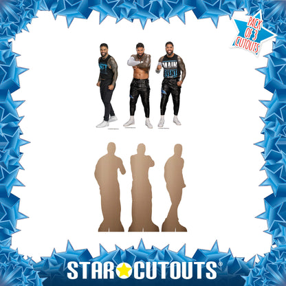 SC4584 WWE Jey Uso Three Shelf Top Cardboard Cut Outs Height 31cm