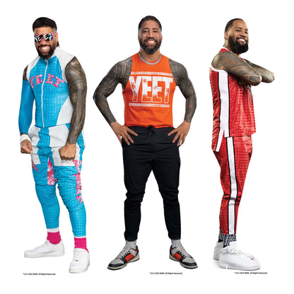 SC4585 WWE Jey and Jimmy Uso Three Shelf Top Cardboard Cut Outs Height 31cm