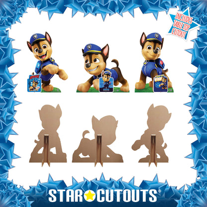 SC4597 Three Chase Paw Patrol  Multi Pack Bundle Cardboard Cut Outs Height 66cm