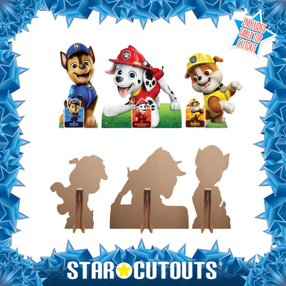 SC4598 Chase, Marshall and Rubble Paw Patrol  Multi-Pack Cardboard Cut Outs Height 66cm
