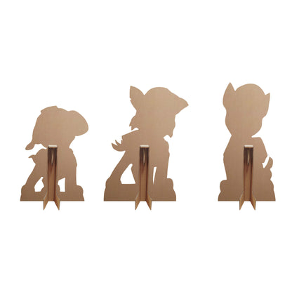 SC4599 Chase, Rocky  and Zuma  Paw Patrol Multi Pack Bundle Cardboard Cut Outs Height 66cm