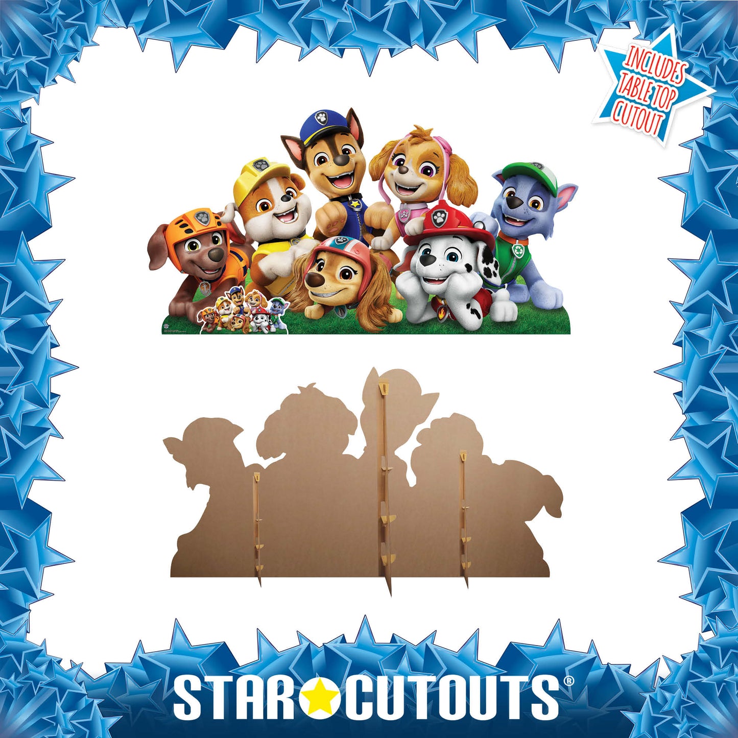 SC4601 Paw Patrol Group Shot Wide Cardboard Cut Out Height 94cm