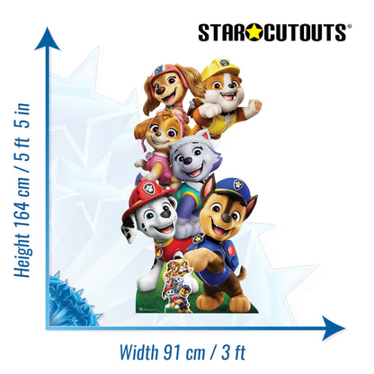 SC4602 Paw Patrol Group Shot Cardboard Cut Out Height 164cm