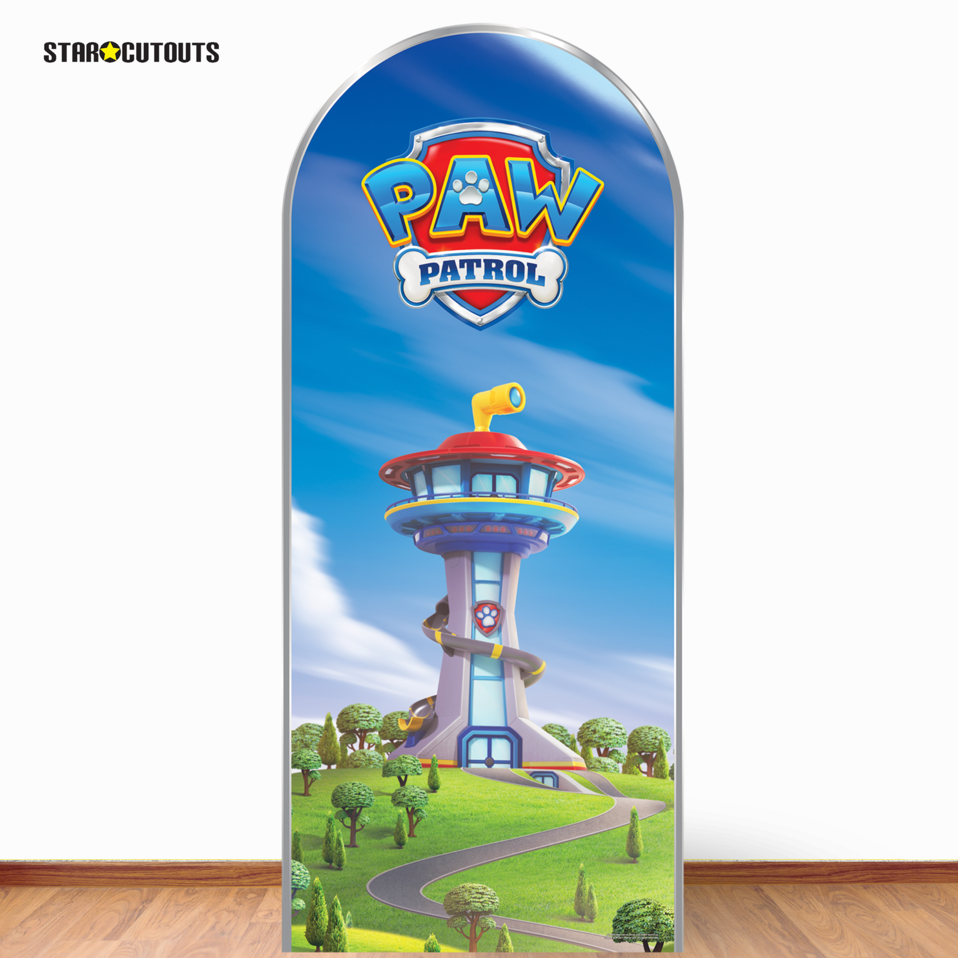 paw patrol tower cardboard cutouts