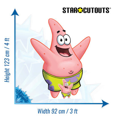 SC4608 Patrick Star Cardboard Cut Out Height 123cm