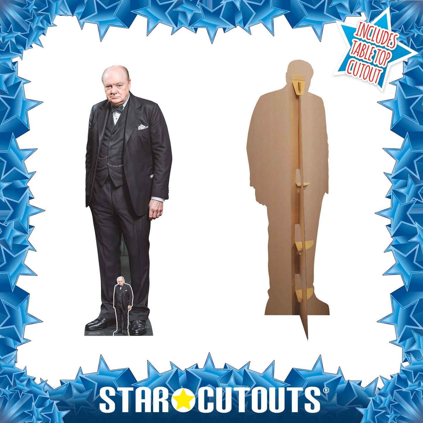 SC4609 Sir Winston Churchill Cardboard Cut Out Height 169cm