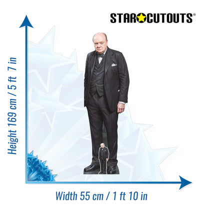 SC4609 Sir Winston Churchill Cardboard Cut Out Height 169cm