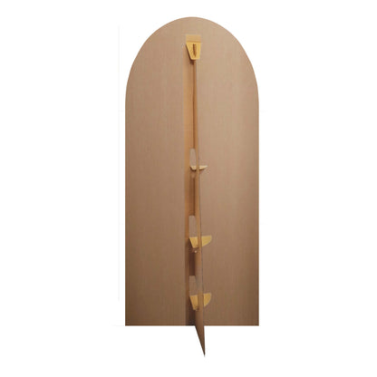 SC4612 Black & Gold Birthday Backdrop Sailboard Cardboard Cut Out Height 185cm