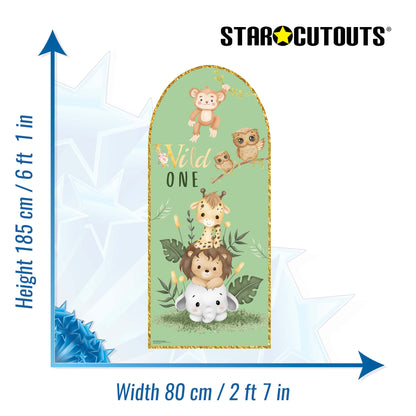 SC4616 Wild One Backdrop Sailboard Cardboard Cut Out Height 185cm