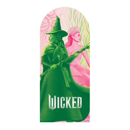 SC4619 Wicked Glinda and Elphaba Logo Backdrop Single  Cardboard Cut Out Height 185cm