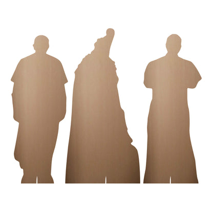 SC4621 Pope Nativity Shelf Top Pack Cardboard Cut Out Height 30cm