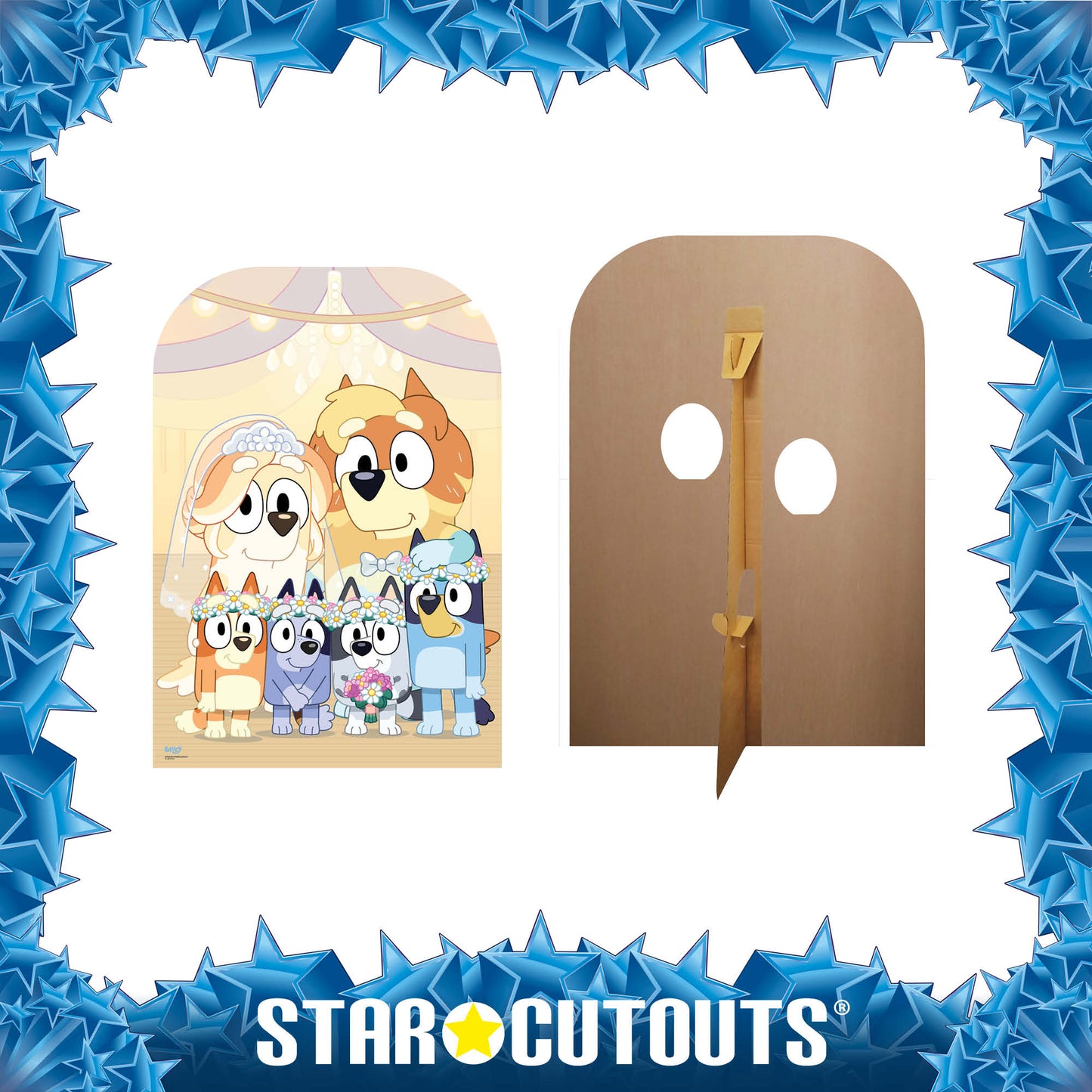 SC4625 Bluey Wedding Stand-In  Cardboard Cut Out Height 131cm