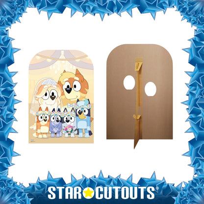 SC4625 Bluey Wedding Stand-In  Cardboard Cut Out Height 131cm