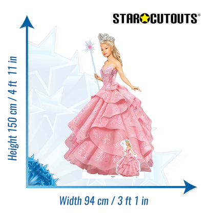 SC4628 Glinda Wicked Pink Witch  Cardboard Cut Out Height 150cm