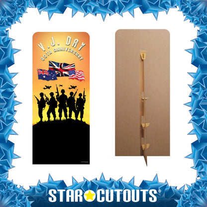 SC4630 VJ Day 80th Anniversary Soldier Silhouettes Backdrop Single