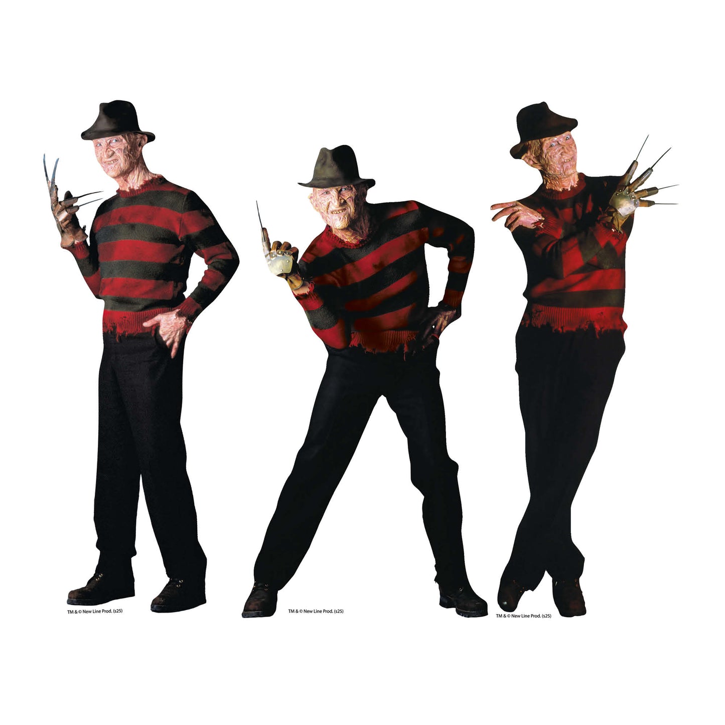 SC4638  Freddy Kreuger A Nightmare On Elm Street Shelf Top Pack Cardboard Cutouts Height 31cm