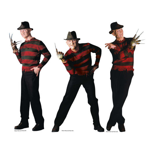 SC4638  Freddy Kreuger A Nightmare On Elm Street Shelf Top Pack Cardboard Cutouts Height 31cm