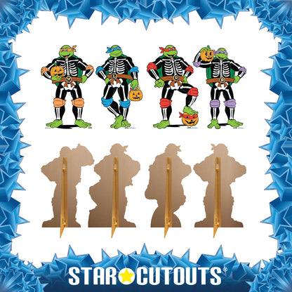 SC4639 TMNT Halloween Star Mini  Multi Pack Bundle Teenage Mutant Ninja Turtles  Cardboard Cutouts Height 64cm