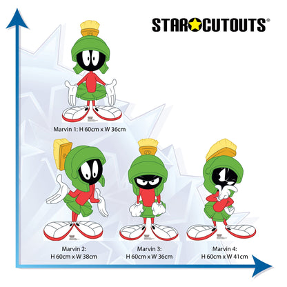 SC4640 Marvin The Martian Star Mini Multi Pack Cardboard Cut Out Height 60cm