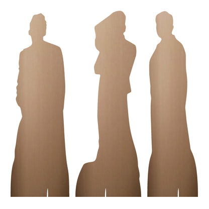 SC4644 Doctor Who The Fourteenth Doctor Shelf Top Set of Three Cardboard Cut Out Height 31cm