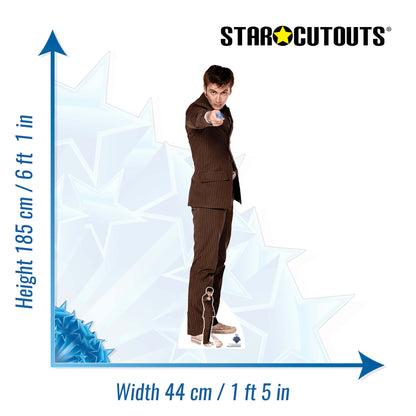 SC4645 Dr Who The Tenth Doctor Pointing Sonic Screwdriver Cardboard Cut Out Height 185cm