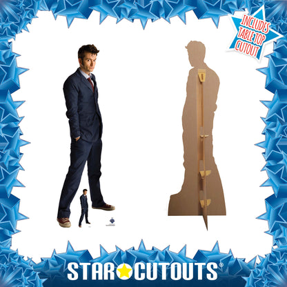 SC4646 Dr Who The Tenth Doctor in Blue Suit Cardboard Cut Out Height 186cm