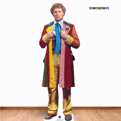 SC4647 Sixth Doctor Adventures  - Colin Baker Cardboard Cut Out Height 183cm