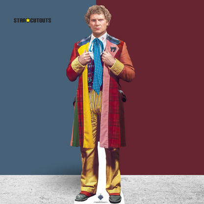 SC4647 Sixth Doctor Adventures  - Colin Baker Cardboard Cut Out Height 183cm