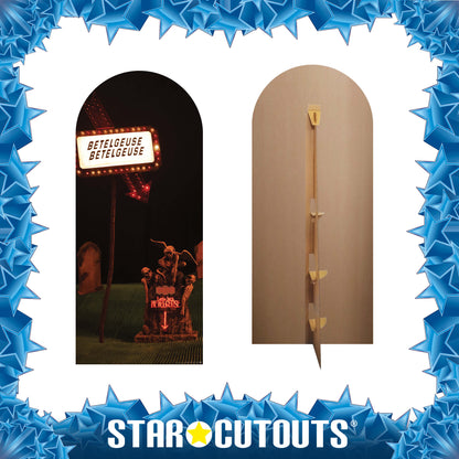 SC4650 Beetlejuice Here Is Backdrop Single Cardboard Cut Out Height 185cm