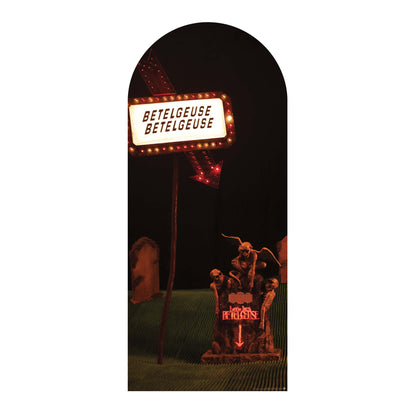 SC4650 Beetlejuice Here Is Backdrop Single Cardboard Cut Out Height 185cm