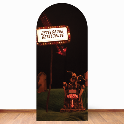 SC4650 Beetlejuice Here Is Backdrop Single Cardboard Cut Out Height 185cm