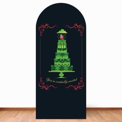 SC4651 Beetlejuice You're Invited Backdrop Single Cardboard Cut Out Height 185cm