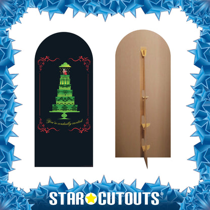 SC4651 Beetlejuice You're Invited Backdrop Single Cardboard Cut Out Height 185cm