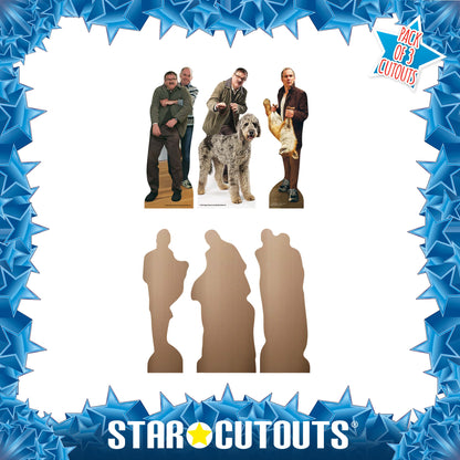 SC4652 Jim Martin Dad  Fox Friday Night Dinner Three Shelf Top Pack Cardboard Cut Out Height 31cm