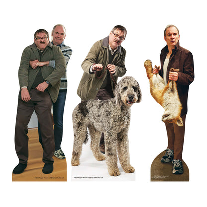 SC4652 Jim Martin Dad  Fox Friday Night Dinner Three Shelf Top Pack Cardboard Cut Out Height 31cm