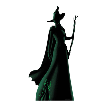 SC4653 Wicked Elphaba Witch Green & Black Silhouette Cardboard Cut Out Height 163cm