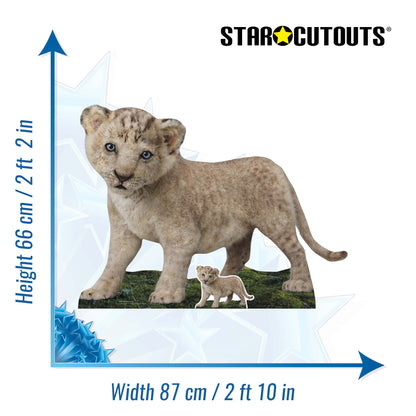 SC4654 Wicked Lion Cub Cardboard Cut Out Height 66cm