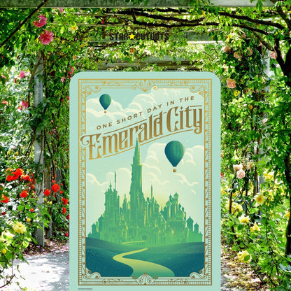 SC4656 Wicked Emerald City Backdrop Single Cardboard Cut Out Height 133cm