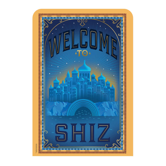 SC4657 Wicked Welcome To Shiz Backdrop Single Cardboard Cut Out Height 133cm