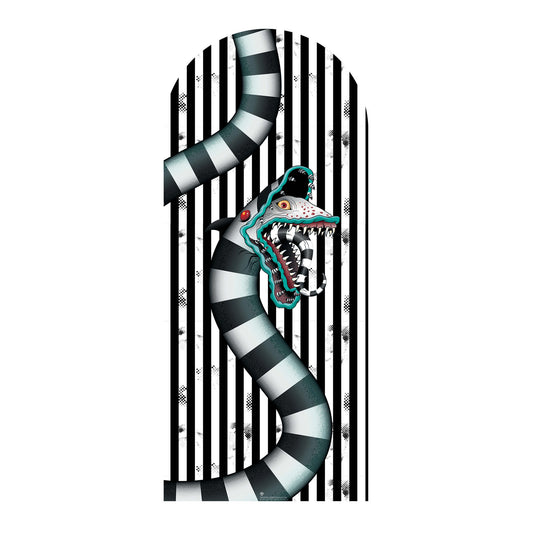 SC4660 Beetlejuice 1988  Sandworm White Backdrop  Cardboard Cut Out Height 185cm