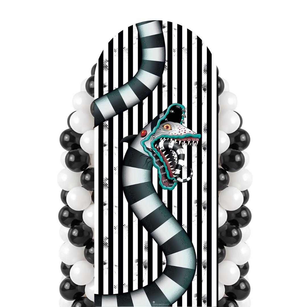 SC4660 Beetlejuice 1988  Sandworm White Backdrop  Cardboard Cut Out Height 185cm