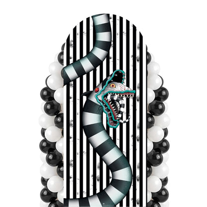SC4660 Beetlejuice 1988  Sandworm White Backdrop  Cardboard Cut Out Height 185cm