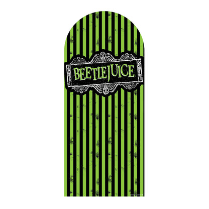 SC4661 Beetlejuice 1988 Green Backdrop  Cardboard Cut Out Height 185cm