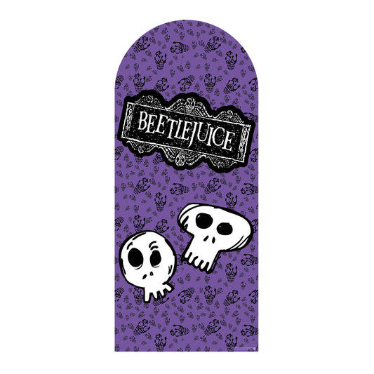 SC4662 Beetlejuice 1988 Purple Backdrop  Cardboard Cut Out Height 185cm
