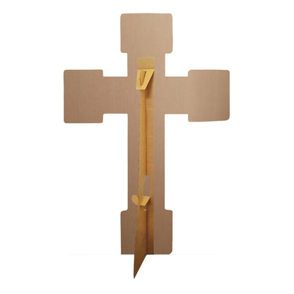 SC4672 Wooden Cross -Cardboard Cut Out Height 130cm