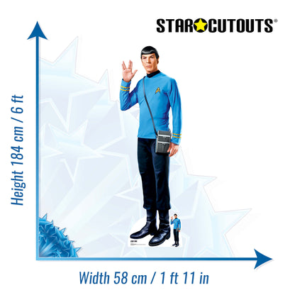 Original Series Star Trek Spock Cardboard Cutout Height 184cm