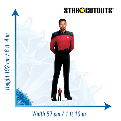SC4677 William Riker Cardboard Cut Out Height 192cm