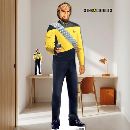 SC4678 Worf Klingon Cardboard Cut Out Height 193cm