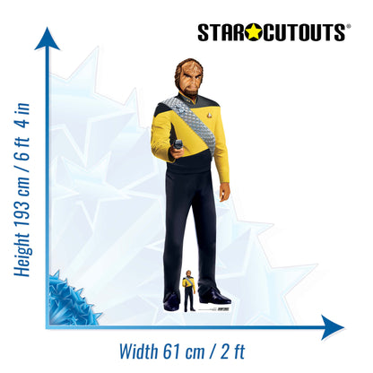 Star Trek Worf Klingon Cardboard Cutout Height 193cm