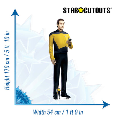 Star Trek Data Cardboard Cutout Height 179cm
